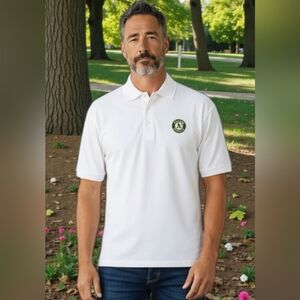 vtg oakland athletics Men's Size XL Polo MLB Team Gear